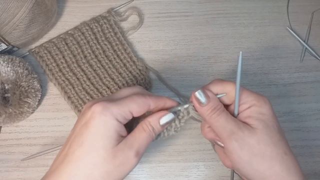 Самая простая ушанка спицами. Шапка "ГЛОРИЯ". Подробный МК.