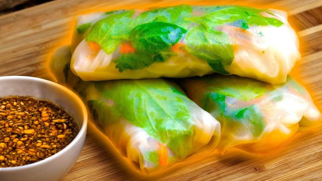 Спринг роллы из рисовой бумаги рецепт. Спринг роллы с креветками