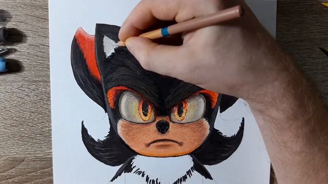 Соник 3 - Шэдоу. Рисунок / Sonic 3 - Shadow. Drawing.