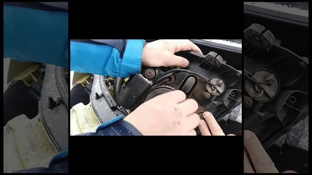 Замена лампочки на фаре Киа Пиканто