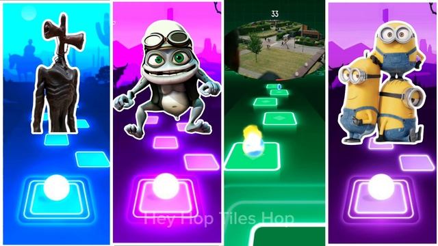 Siren Head  Crazy Frog Skibidi Toilet Minions Who is best.mp4
