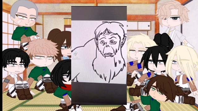 °реакция персонажей Атаки Титанов на тик ток||SNK||МИССА°SNK 7