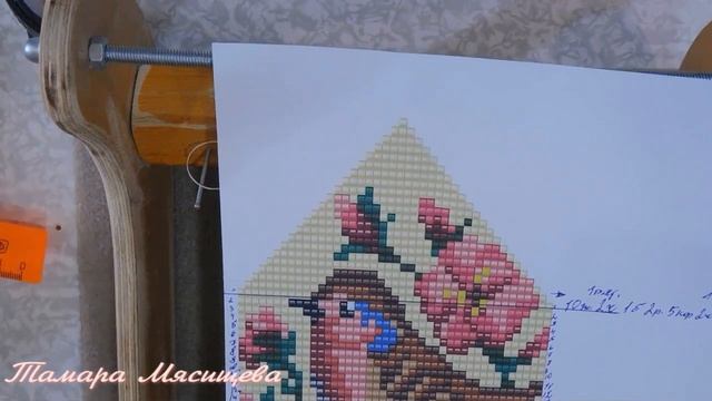 Бисероплетение.Подвеска из бисера .Станочное плетение.МК. 1 часть.