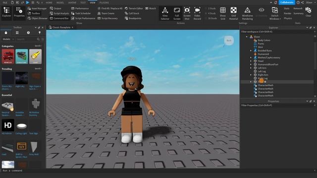 КАК ПОМЕНЯТЬ ОДЕЖДУ И ЛИЦО В ROBLOX STUDIO