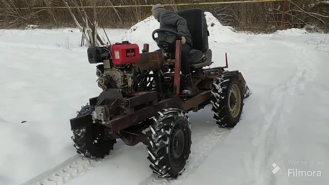 Самодельный мини трактор ВЫХОДНЫЕ!!!