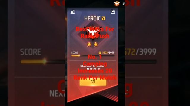 Ways For Rank Push Free Fire #freefire #freefireshorts #minecraft #roblox #skyblock