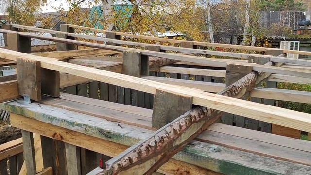 Строительство бани из поддонов. Часть 1