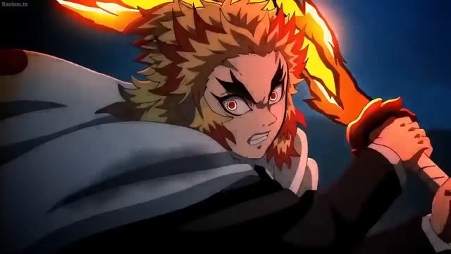 Rengoku vs Akaza Fight Scene 4k -  Demon Slayer Mugen Train Fight -  Kimetsu No Yaiba
