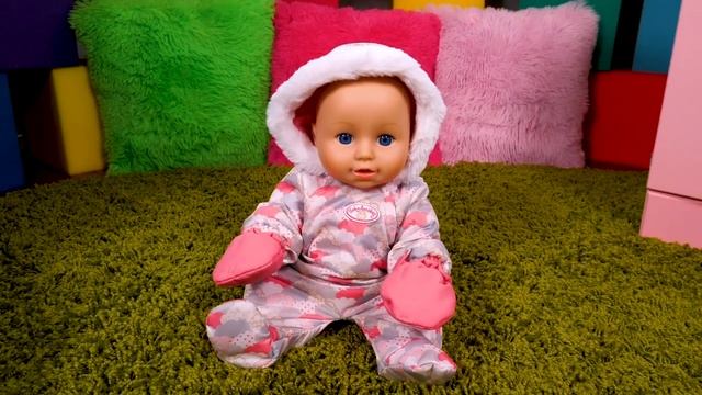 Беби Аннабель спит в коляске. Видео с куклами Беби Бон. Мультики для девочек Как мама
