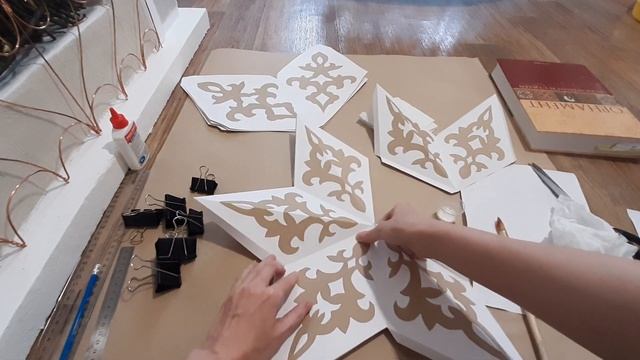 Объемная Звезда из Бумаги! Новогодний Декор! [DIY - Новый год]