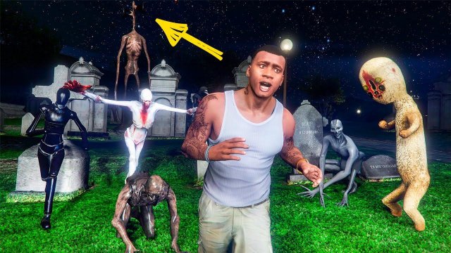 24 ЧАСА НА КЛАДБИЩЕ С СЦП МОНСТРАМИ В ГТА 5 МОДЫ! ОБЗОР МОДА В GTA 5! ИГРЫ ГТА 5 ОНЛАЙН ВИДЕО MODS