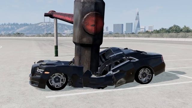 Гигантский молот против машин – BeamNG.Drive
