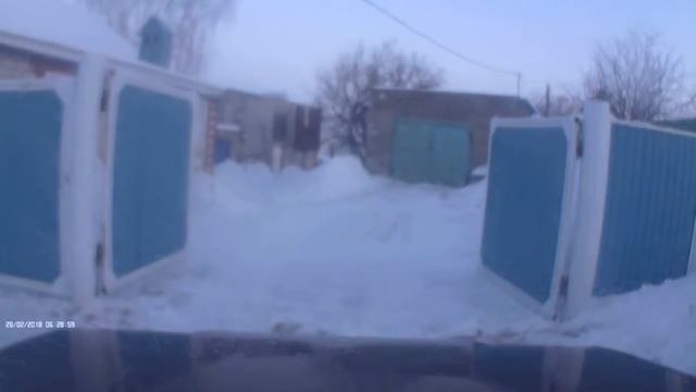 Автоматические ворота зимой