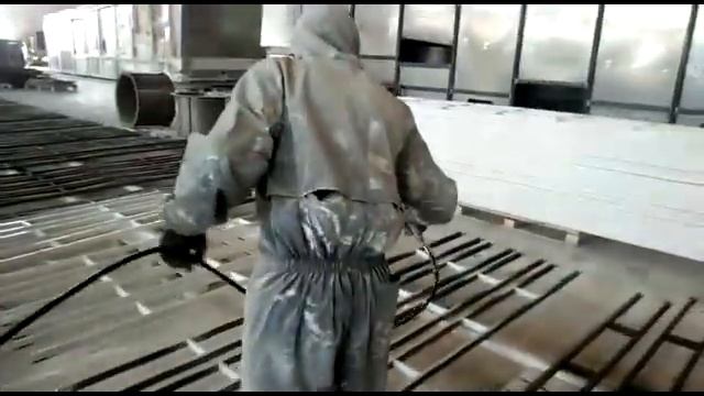 Покраска металлоконструкций безвоздушным окрасочным аппаратом Yokiji 120