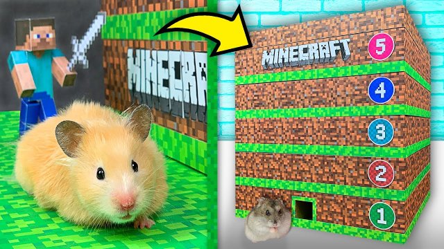 Хомяки в 5-Этажном Майнкрафт Лабиринте | Minecraft maze