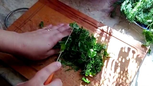 ЦИЦАК в масле с чесноком и зеленью, по Армянский