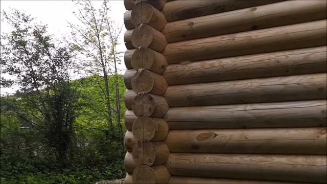 Дом из оцилиндрованного бревна в Горячем Ключе