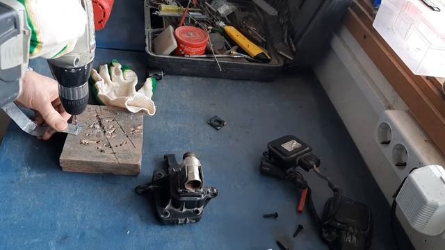 РЕМОНТ- ПЕРЕДЕЛКА электромеханического крана отопителя (печки) SCANIA