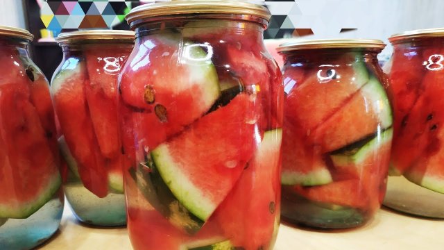 Арбузы на Зиму БЕЗ УКСУСА/ МИРОВАЯ ЗАКУСКА/МАРИНОВАННЫЕ АРБУЗЫ в банке "КЛАССИКА"