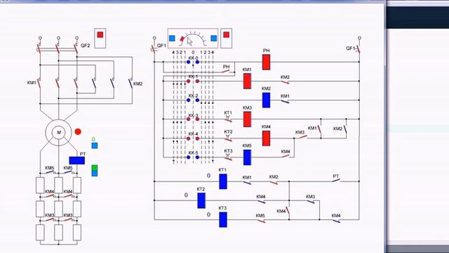 Работа релейно-контактной схемы. Анимация. Программная среда Processing.