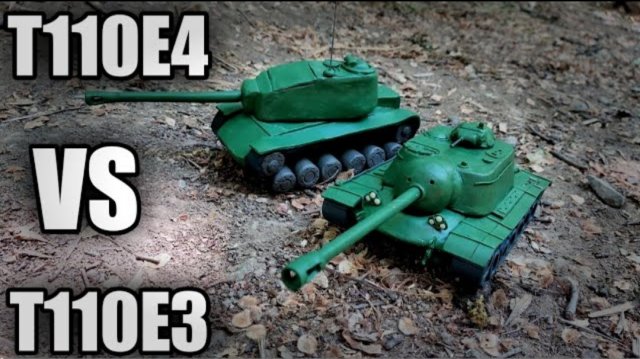 Т110Е3 ПРОТИВ 110Е4. БОЙ ТАНКОВ ИЗ ПЛАСТИЛИНА.