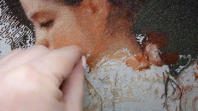 #149 ВЫШИВАЛЬНЫЙ ДНЕВНИК. ЭстЭ 049 "Девушка за чтением" – ½