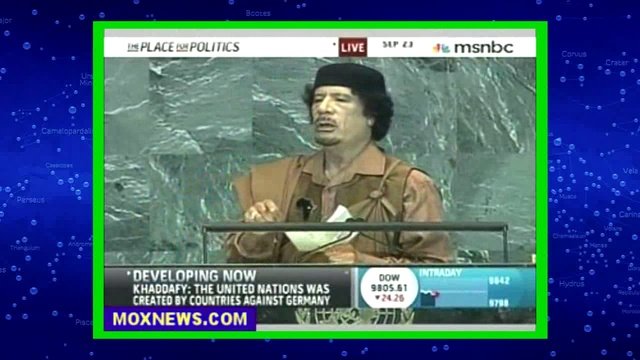 Выступление Каддафи в ООН.