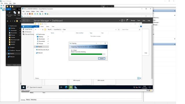 Демонстрация установки SQL Server с помощью DSC