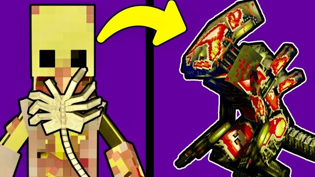 ЗАРАЗИЛ ПАРАЗИТА ЛИЦЕХВАТОМ Чужой Чужие В майнкрафт Scape And Run Parasites Minecraft