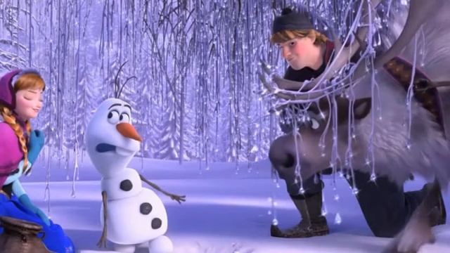 Холодное сердце/Frozen/Знакомство со снеговиком Олафом/Что это у Вас за осёл странный?Смешной Олаф