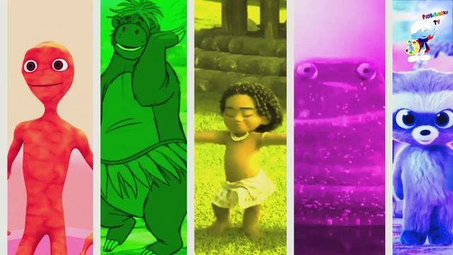 Color Dance challenge персонажи мультиков