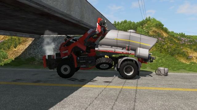 Грузовики против мостов – BeamNG.Drive