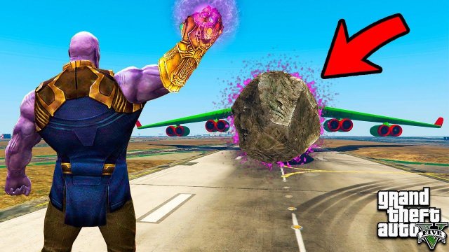 ТАНОС ПРЕВРАТИЛ САМОЛЁТ В КАМЕНЬ ЭКСПЕРИМЕНТ В ГТА 5 МОДЫ! ОБЗОР МОДА В GTA 5! ИГРЫ ГТА ВИДЕО MODS