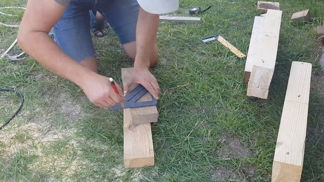 Сделал лестницу на террасу своими руками.