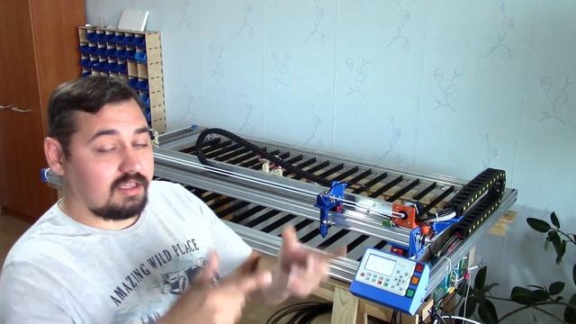 Станко-комплект лазерного СО2 с полем 155х80см пол листа фанеры.mp4