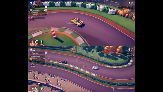 Circuit Superstars - 2 Players Split Screen Gameplay (2K)