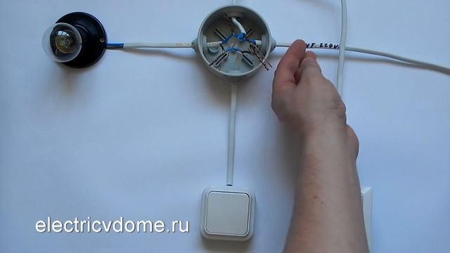 Подключение розетки и выключателя