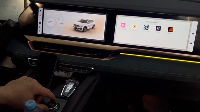 Контурная атмосферная светодиодная Ambient Light подсветка на примере Geely Monjaro