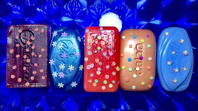 ASMR мыло: расслабляющие звуки, хрустяшки АСМР. Резка мыла, блестки.