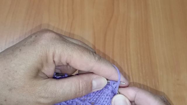 Круглая кокетка спицами "Лаванда", экспресс МК