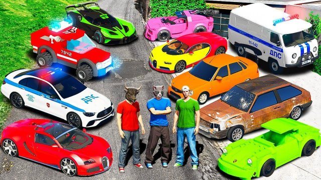 УГНАЛ 25 СЕКРЕТНЫХ МАШИН В GTA 5! БУГАТТИ, ДПС, ЛЕГО, РУССКИЕ, ЗАБРОШЕННЫЕ ГТА 5 МОДЫ МУРКА