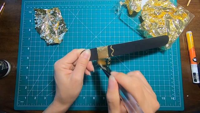 Поталь, жидкая поталь и акриловая металлизированная краска. Сравнение материалов.