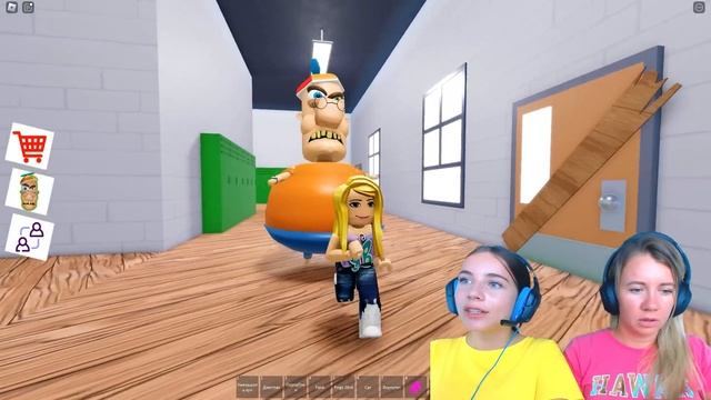 КОМАНДНЫЙ ПОБЕГ ИЗ ШКОЛЫ вместе С МАМОЙ в ROBLOX!