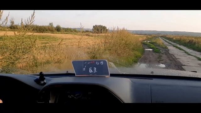 Первая вылазка на бездорожье Mitsubishi Pajero 3.