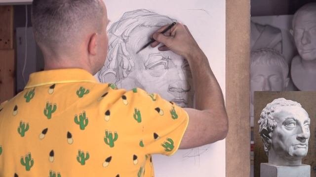Специфика рисования гипсовой головы [Александр Рыжкин]