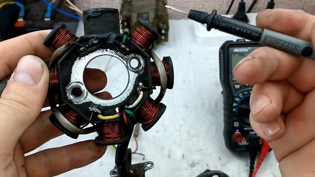 Очень Простая Проверка генератора Скутера  CDI.