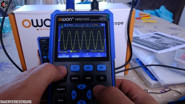 OWON HDS2102S Hand Oszilloskop 100MHz + Multimeter + Waveform Generator