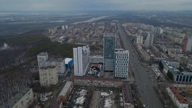 Остановка Юрюзань, проспект Октября, Северный проезд, КПД, Аэросъёмка с квадрокоптера в Уфе