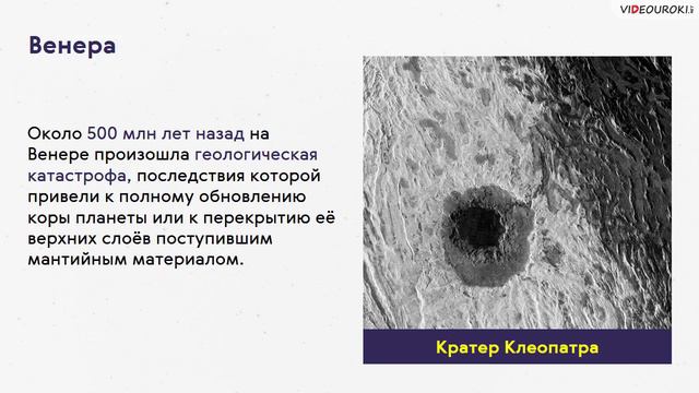 Астрономия 11 класс. Планеты земной группы.