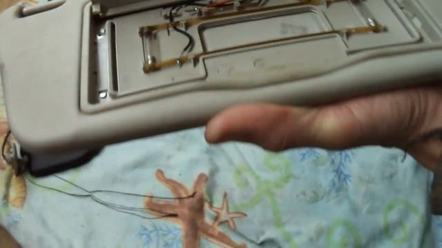 замена ламп и разбор солнцезащитных козырьков  OPEL